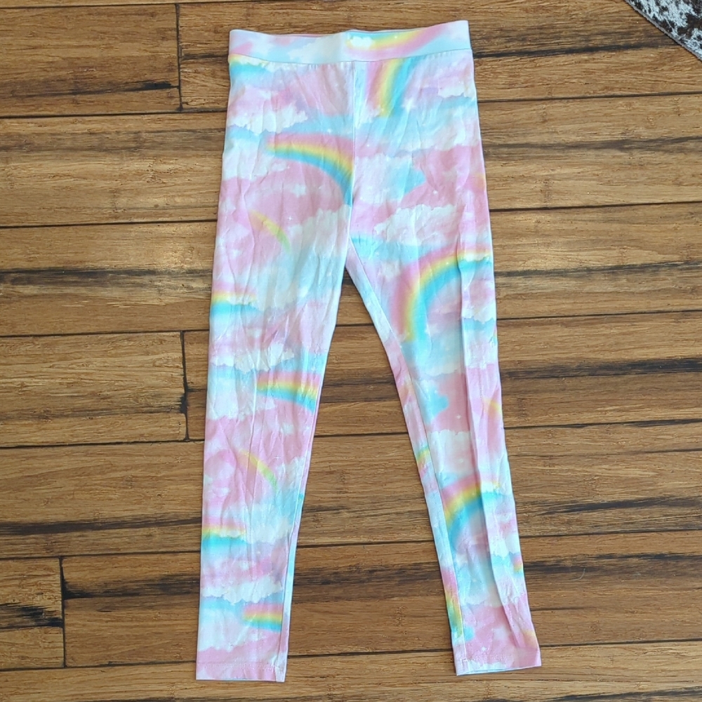 H&M Pink Rainbow Cloud Leggings